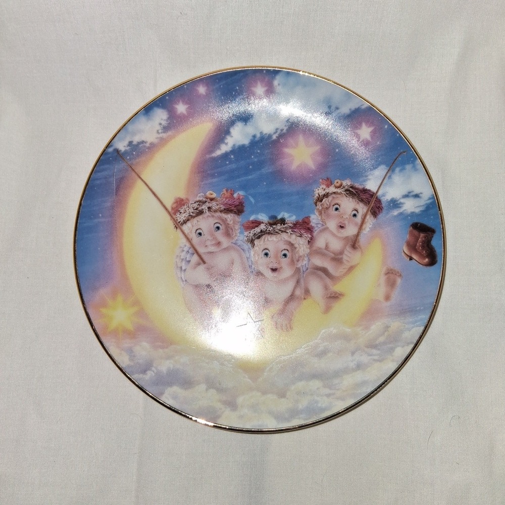 1994 Vintage Dreamsicles Mini Ceramic Plate By the Light of the Moon, #0445K